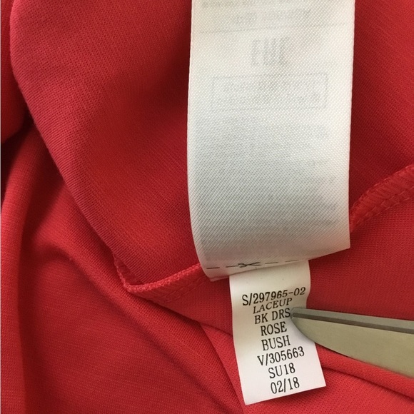 GAP Coral Dress Lace Up Back Dolman Sleeve Size S NWT - Picture 6 of 7